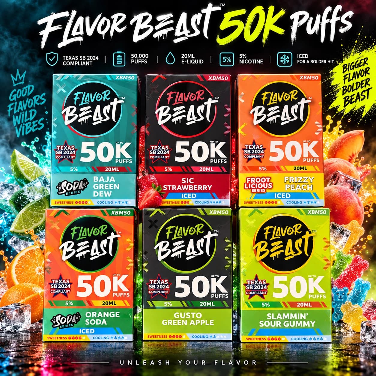FLAVOUR BEAST e-LIQUID SALT NVAPE product preview